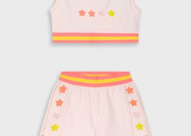 Σετ με τύπωμα για κορίτσι | ΑΝΟΙΧΤΟ ΡΟΖ - Energiers - 